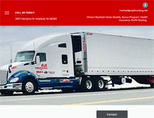 Tablet Screenshot of mjdtrucking.net